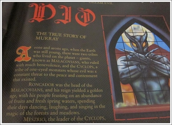 dio dream evil story intro of Murray